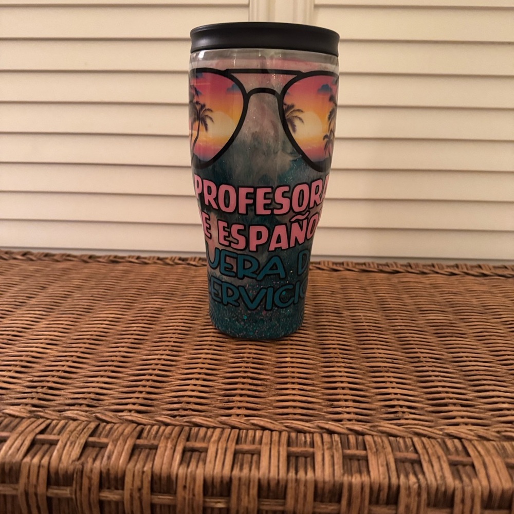 Hand Crafted Sunset Spanish Travel Mug